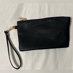 Black Wristlet with Gold Accents